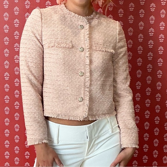 GOELIA Gorgeous tweed jacket with ornate silver buttons - Picture 4 of 14